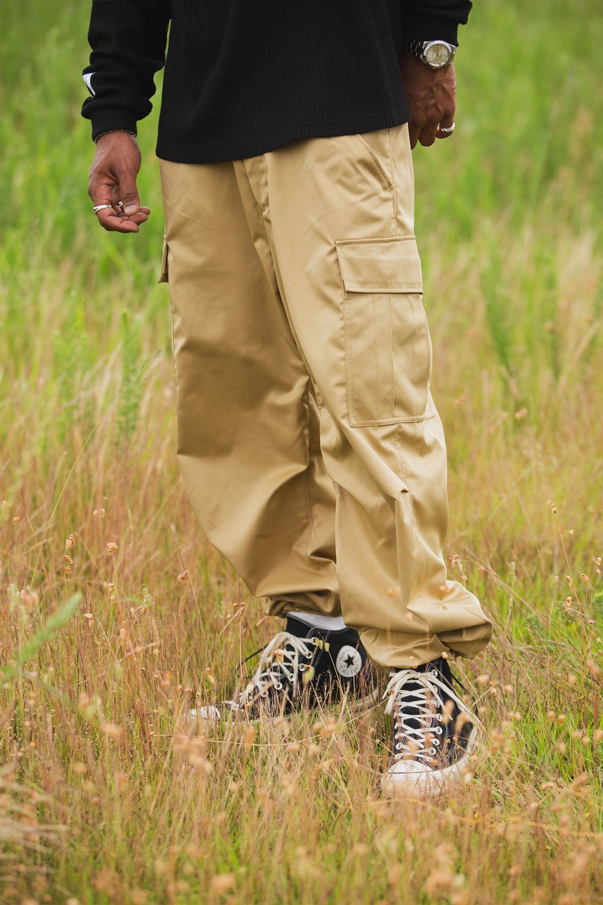 MAYO MILITARY NYLON CARGO PANTS