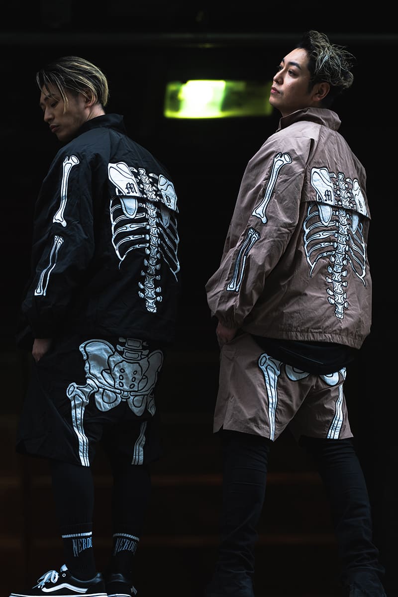 MAYO】MAYO BONES Embroidery Shorts - BLACK