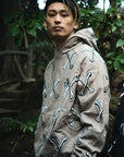 MAYO CROSS BONES Embroidery Hoodie - BEIGE