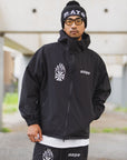 FIRE IRON CROSS EMBROIDERY NYLON JKT