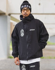 FIRE IRON CROSS EMBROIDERY NYLON JKT