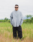 THUNDER FRANKEN EMBROIDERY LONG SLEEVED BUTTON-DOWN SHIRT