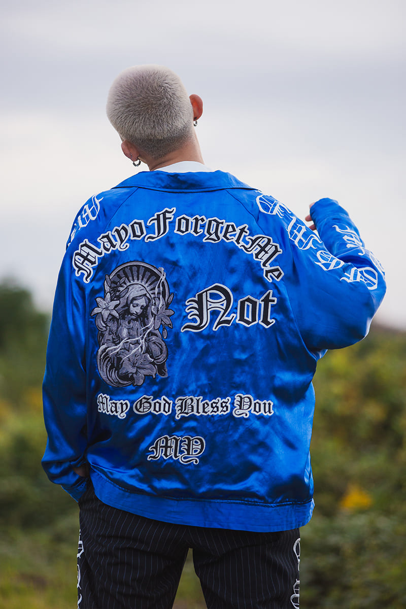 MAYO EMBROIDERY WITH COLLAR REVERSIBLE SOUVENIR JKT