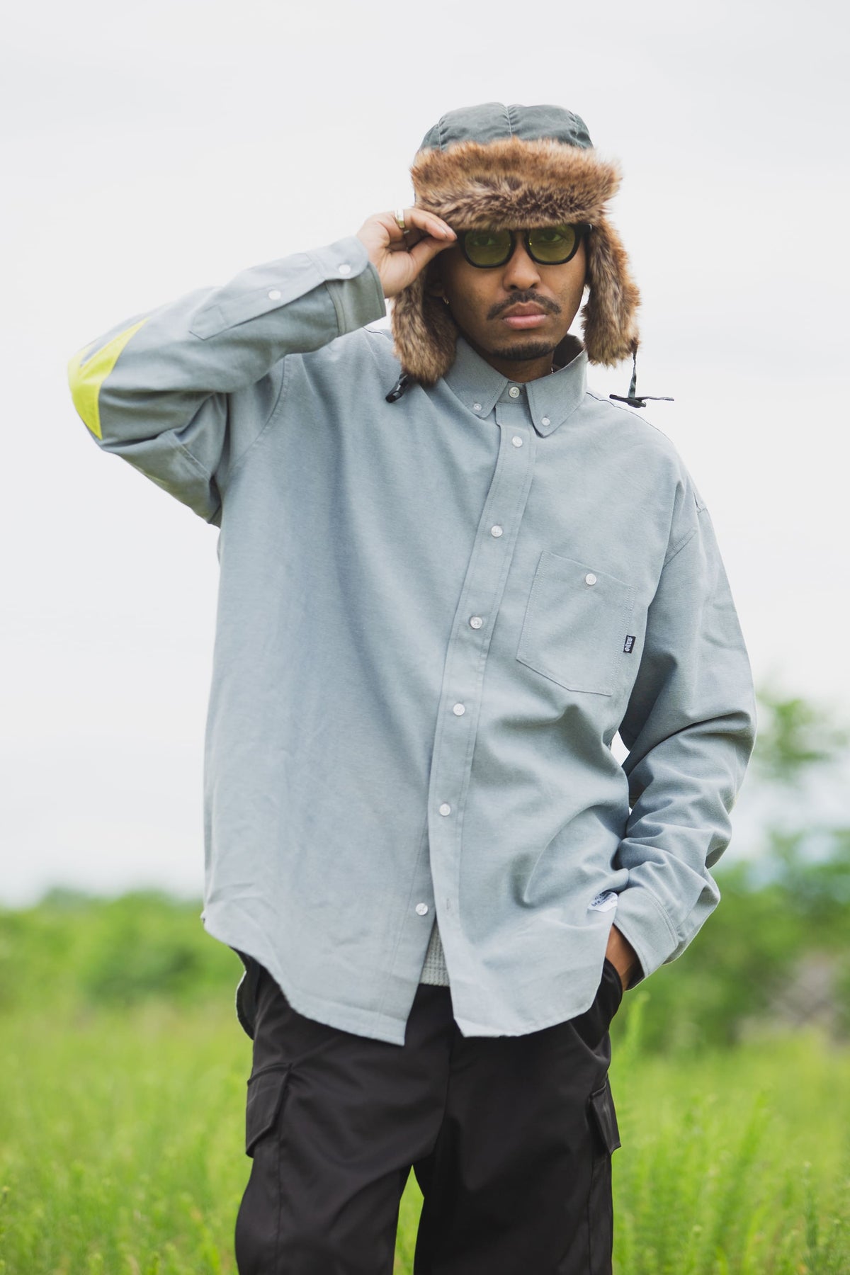 MAYO LOGO EMBROIDERY FADE NYLON BOA CAP