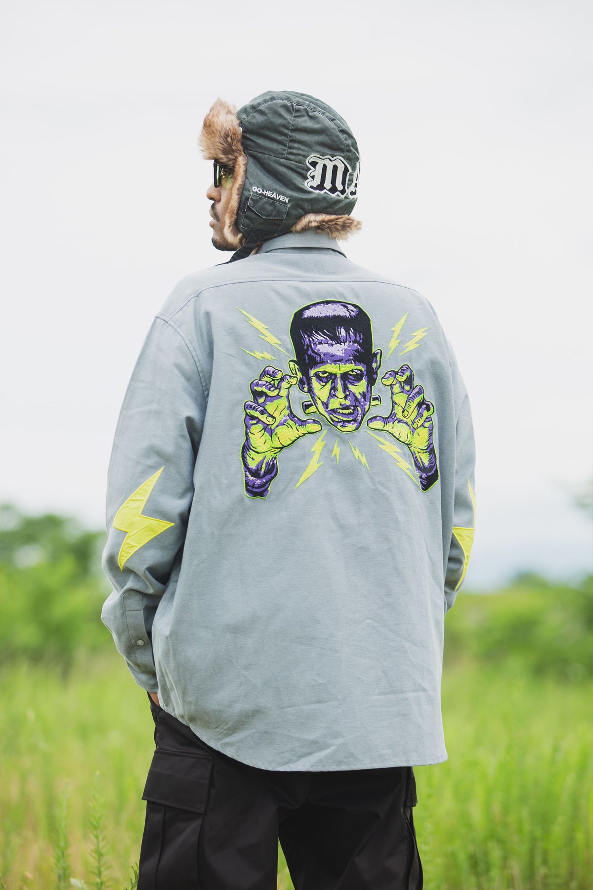 MAYO LOGO EMBROIDERY FADE NYLON BOA CAP