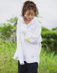THUNDER FRANKEN EMBROIDERY LONG SLEEVED BUTTON-DOWN SHIRT