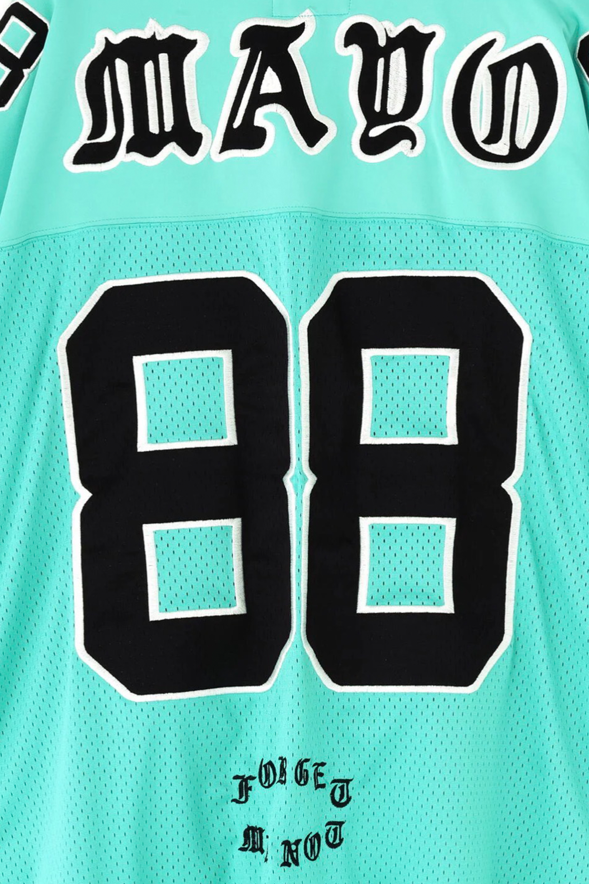 MAYO MESSAGE EMBROIDERY GAME SHORT SLEEVE SHIRT