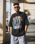 MARIA EMBROIDERY & PRINT RHINE STONE SHORT SLEEVE TEE