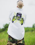 THUNDER FRANKEN EMBROIDERY LONG SLEEVED BUTTON-DOWN SHIRT
