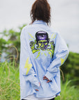 THUNDER FRANKEN EMBROIDERY LONG SLEEVED BUTTON-DOWN SHIRT