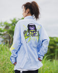 THUNDER FRANKEN EMBROIDERY LONG SLEEVED BUTTON-DOWN SHIRT