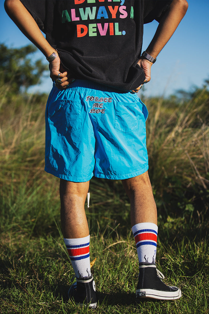 MAYO】MAYO PAINT Embroidery Swim Shorts - ORANGE