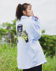 THUNDER FRANKEN EMBROIDERY LONG SLEEVED BUTTON-DOWN SHIRT