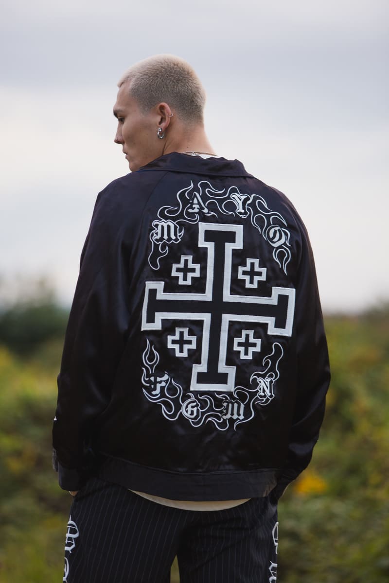 MAYO EMBROIDERY WITH COLLAR REVERSIBLE SOUVENIR JKT