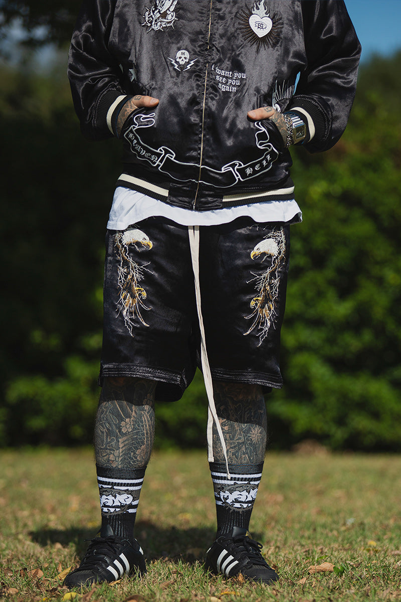 EAGLE THUNDER EMBROIDERY REVERSIBLE SOUVENIR JACKET – MAYO