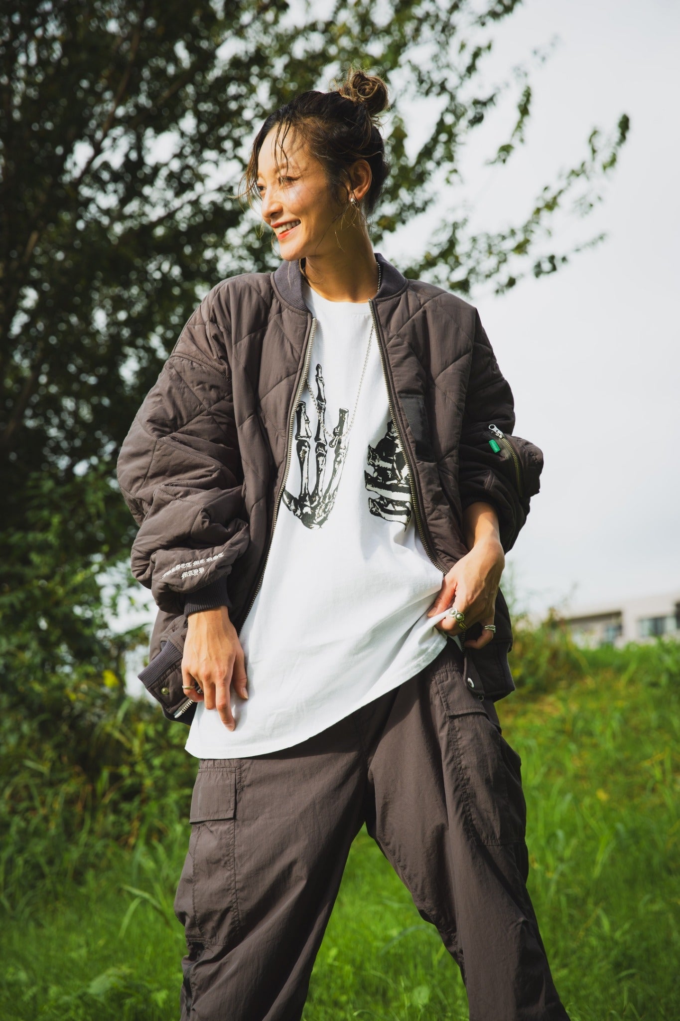 EAGLE EMBROIDERY NYLON JKT – MAYO