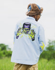 THUNDER FRANKEN EMBROIDERY LONG SLEEVED BUTTON-DOWN SHIRT