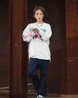 A SKELETON IN THE CLOSET EMBROIDERY LONG SLEEVE TEE