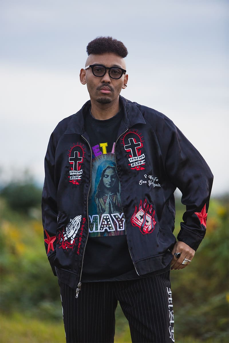 MAYO EMBROIDERY WITH COLLAR REVERSIBLE SOUVENIR JKT