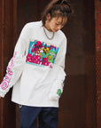 A SKELETON IN THE CLOSET EMBROIDERY LONG SLEEVE TEE