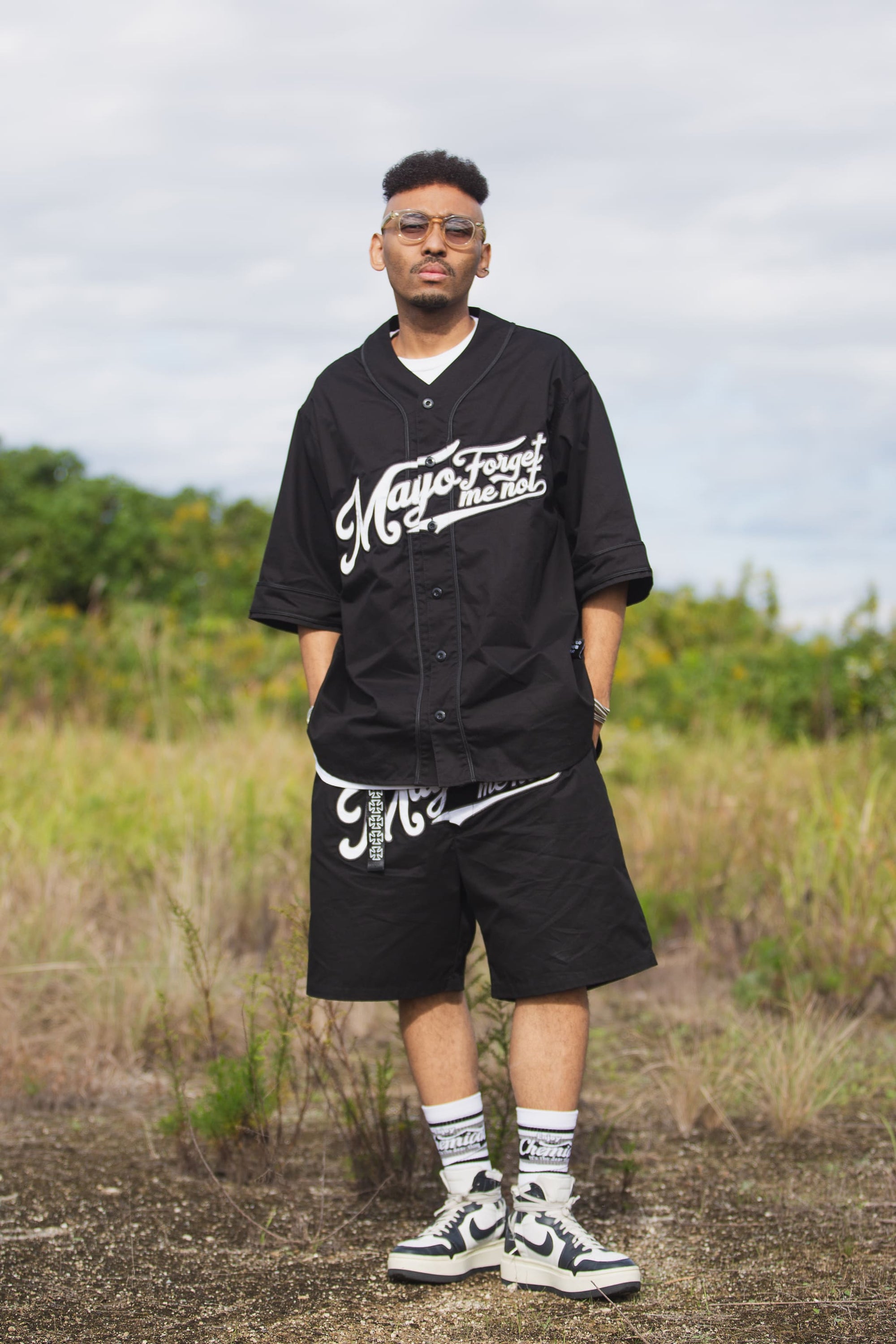 MAYO FGMN EMBROIDERY BASE BALL SHIRTS