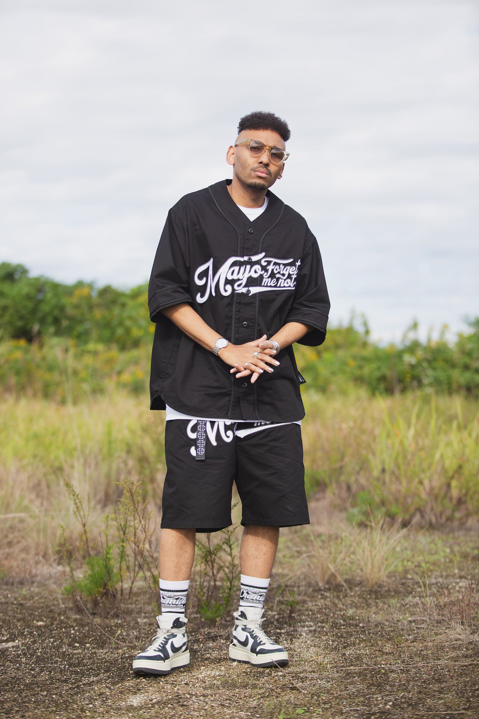 MAYO FGMN EMBROIDERY BASE BALL SHIRTS