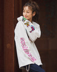 A SKELETON IN THE CLOSET EMBROIDERY LONG SLEEVE TEE