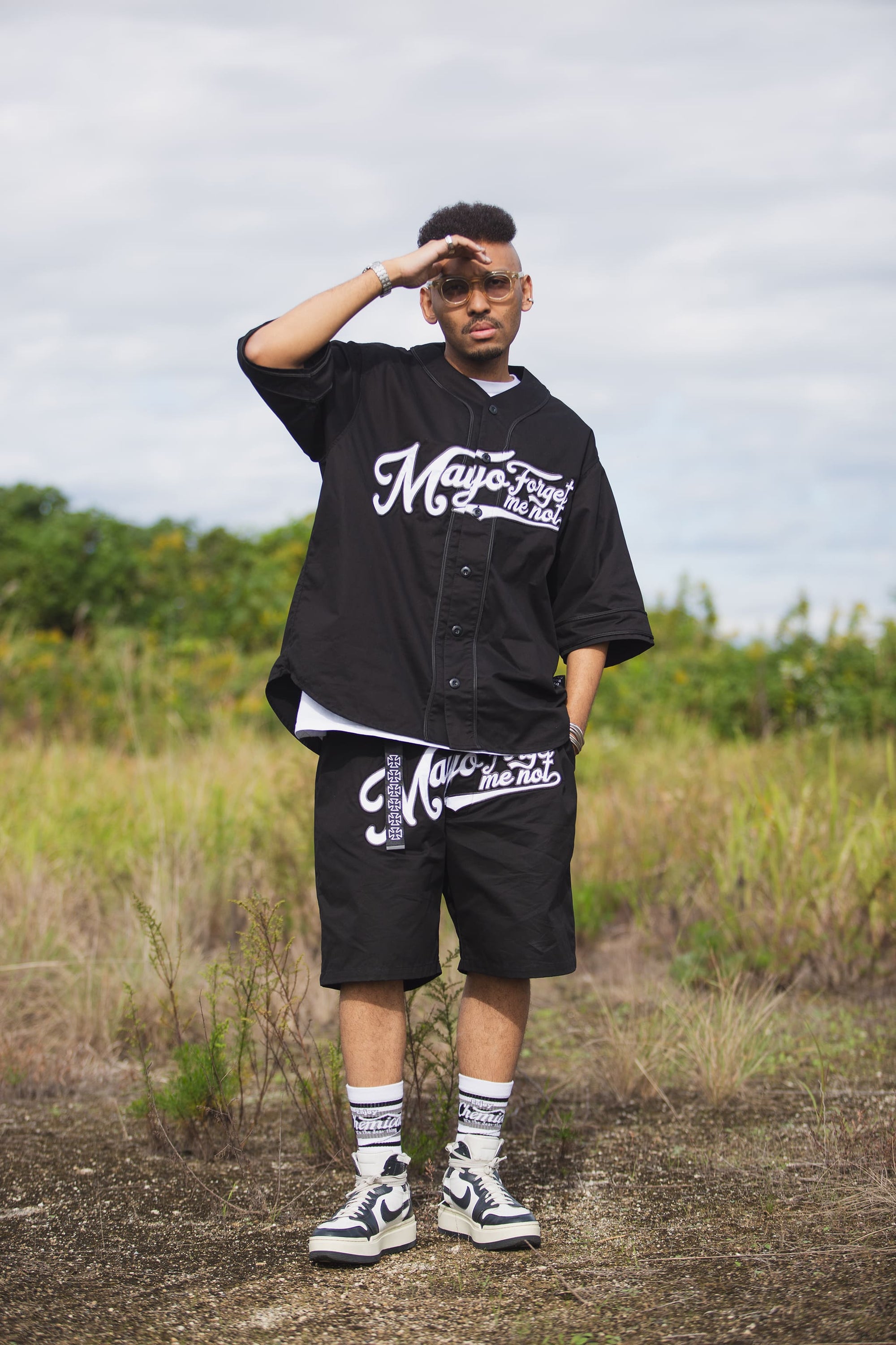 MAYO FGMN EMBROIDERY BASE BALL SHIRTS