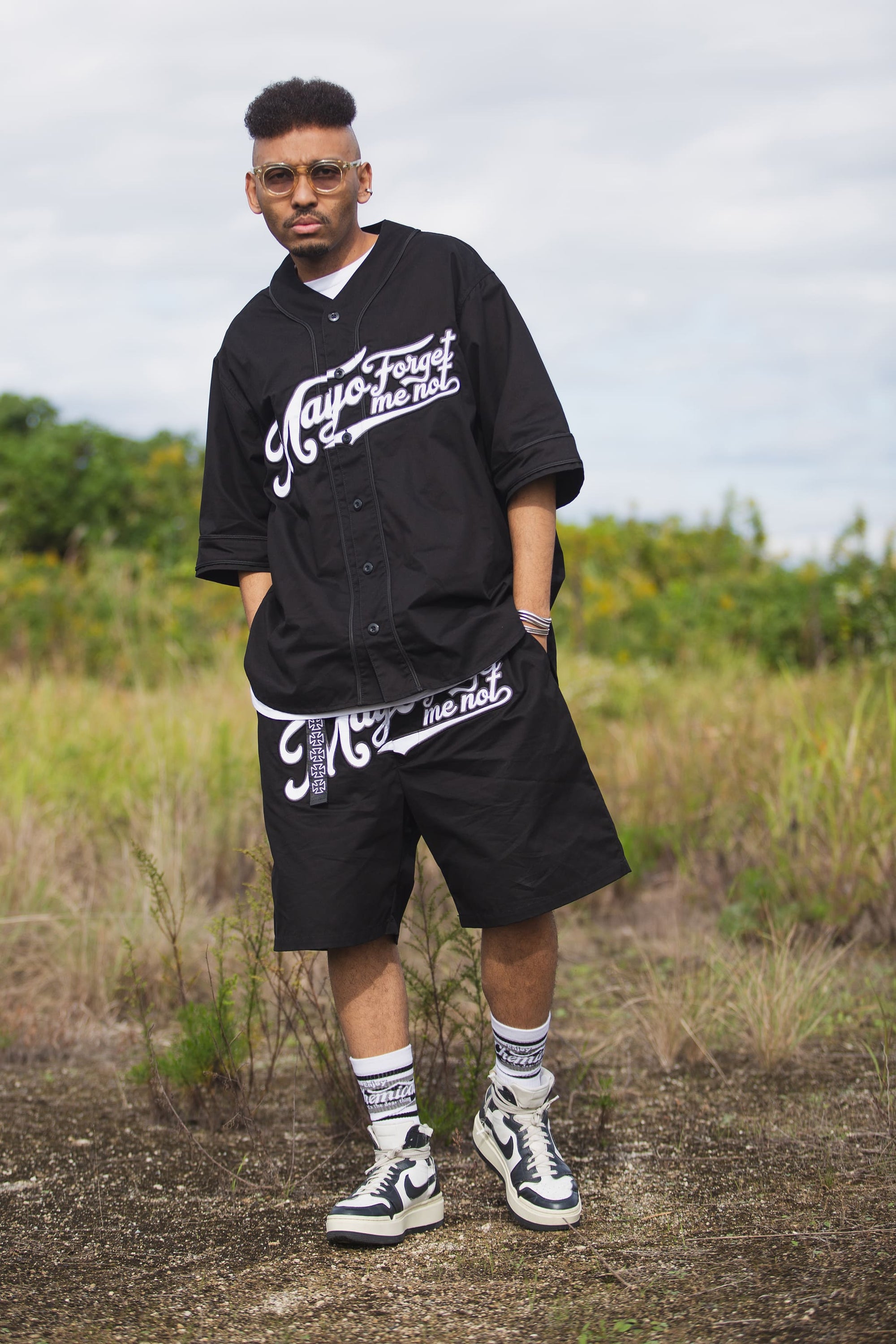 MAYO FGMN EMBROIDERY BASE BALL SHIRTS