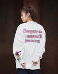 A SKELETON IN THE CLOSET EMBROIDERY LONG SLEEVE TEE