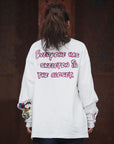 A SKELETON IN THE CLOSET EMBROIDERY LONG SLEEVE TEE