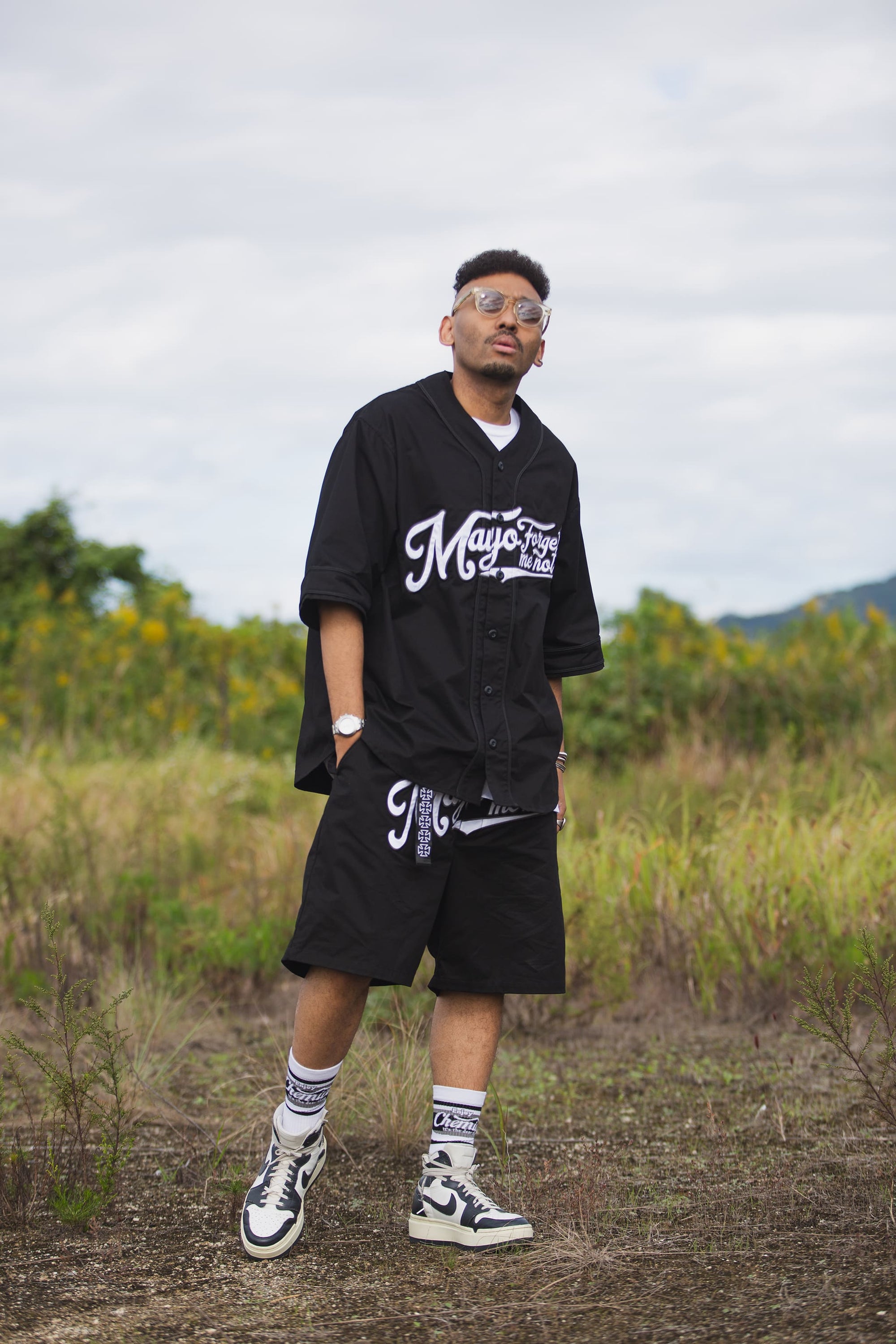 MAYO FGMN EMBROIDERY BASE BALL SHIRTS