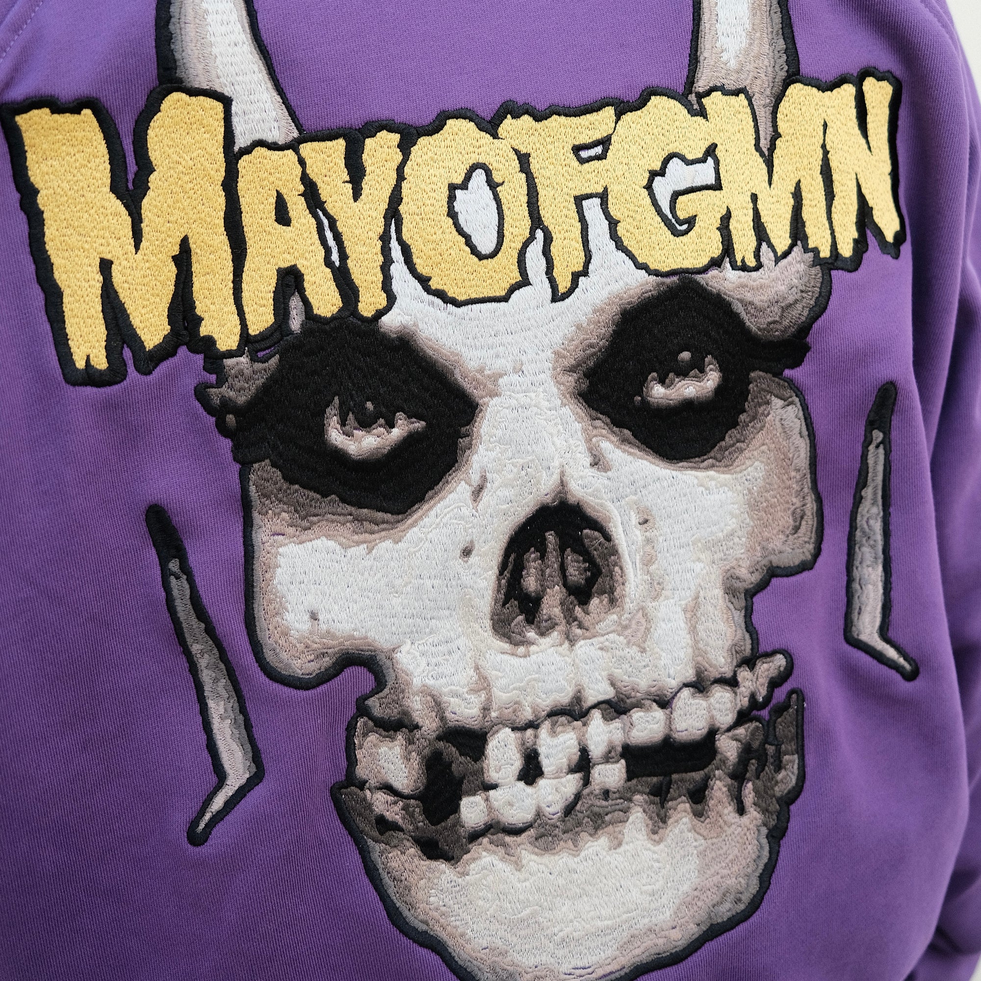 MAYO FGMN Embroidery Hoodie - PURPLE