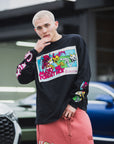 A SKELETON IN THE CLOSET EMBROIDERY LONG SLEEVE TEE