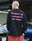 A SKELETON IN THE CLOSET EMBROIDERY LONG SLEEVE TEE