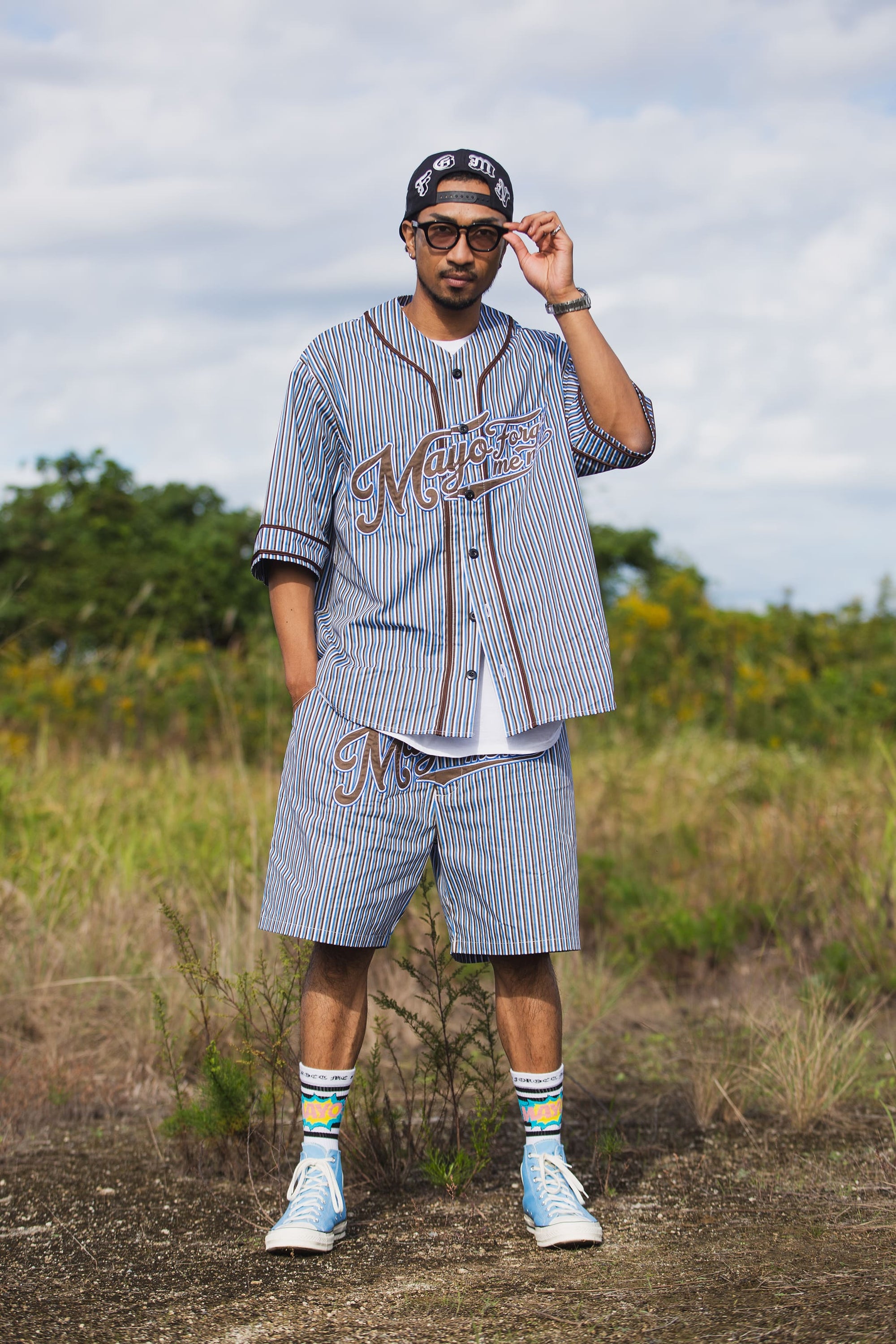 MAYO FGMN EMBROIDERY BASE BALL SHIRTS