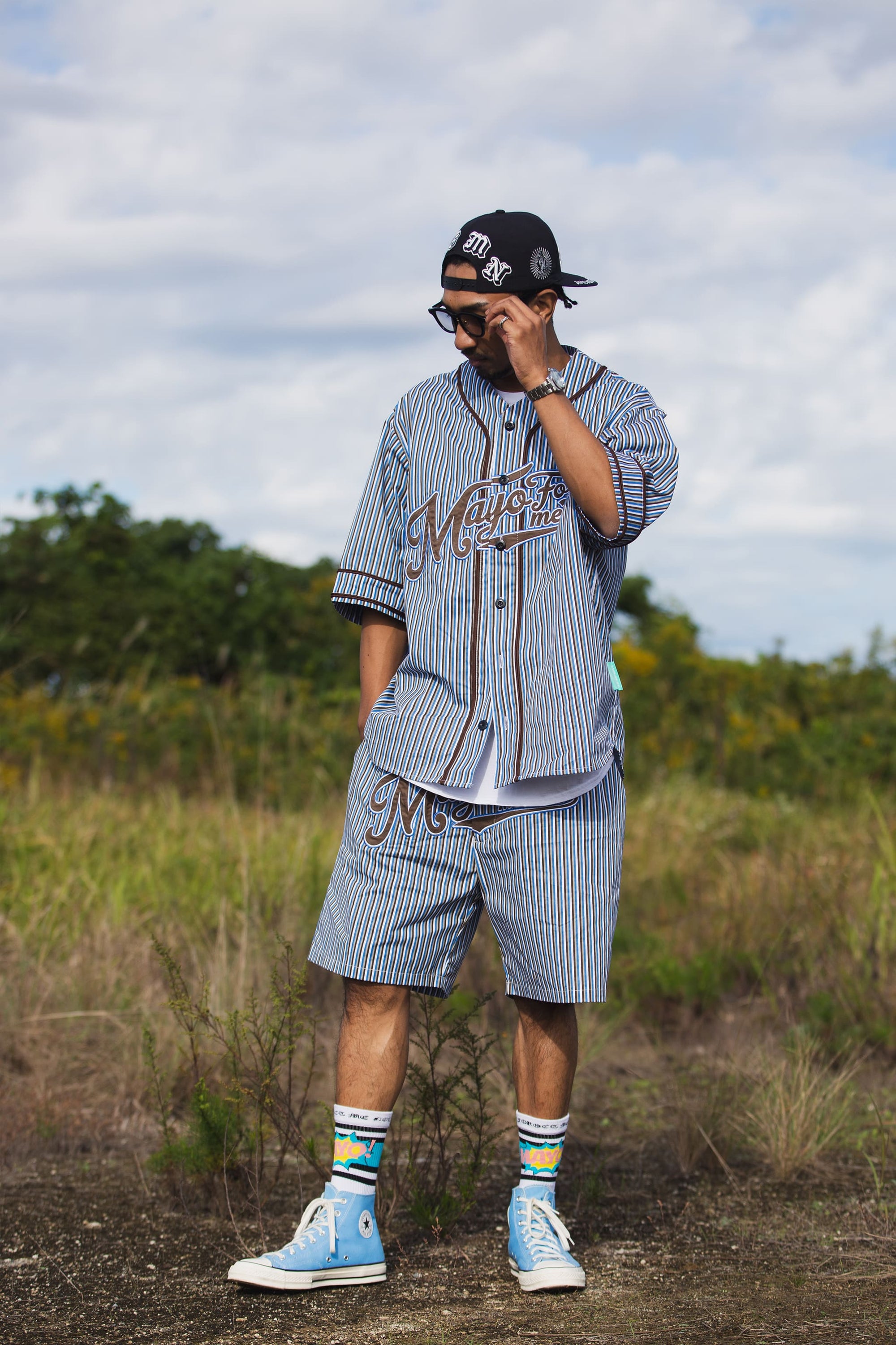 MAYO FGMN EMBROIDERY BASE BALL SHIRTS