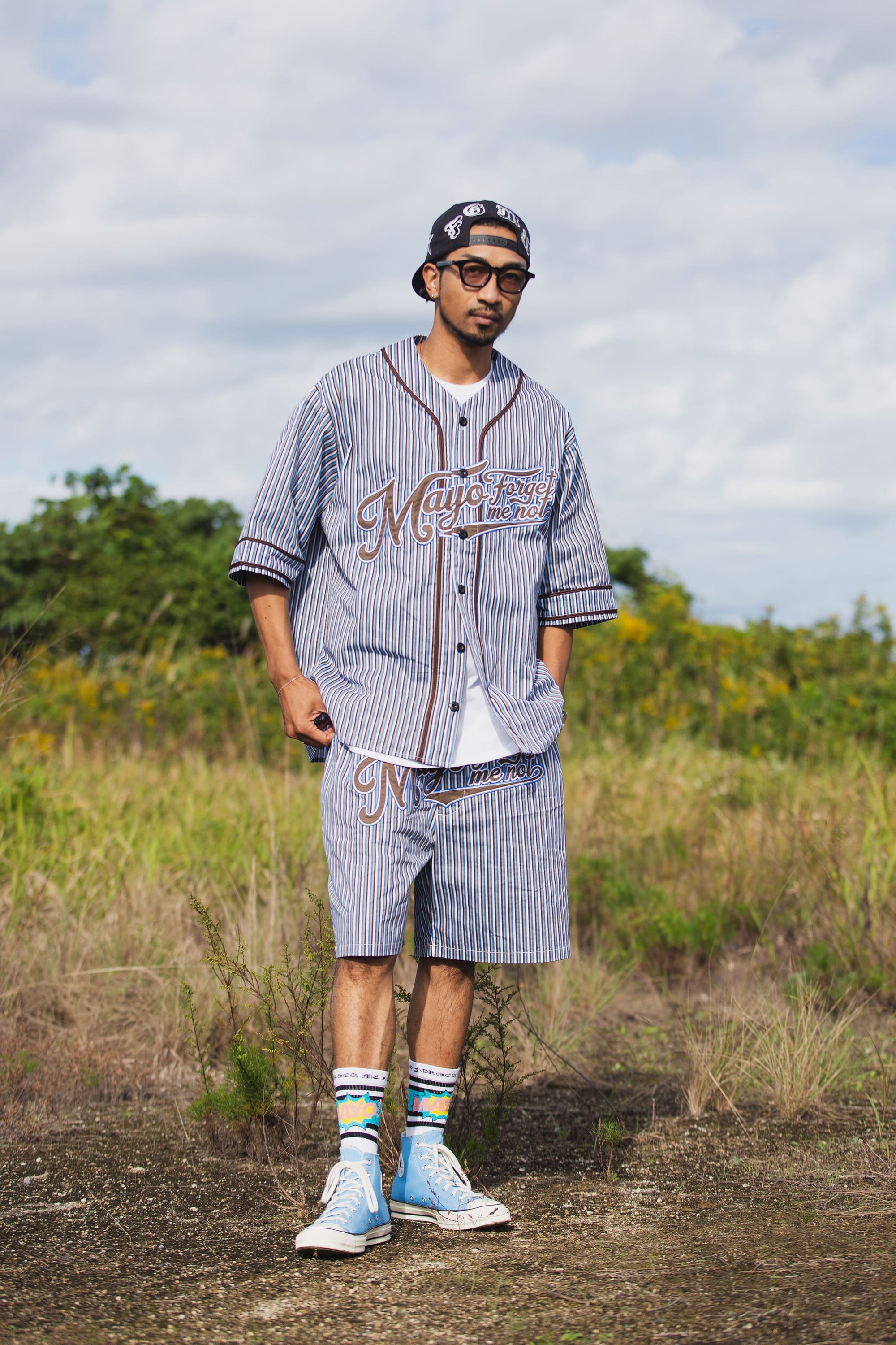 MAYO FGMN EMBROIDERY BASE BALL SHIRTS