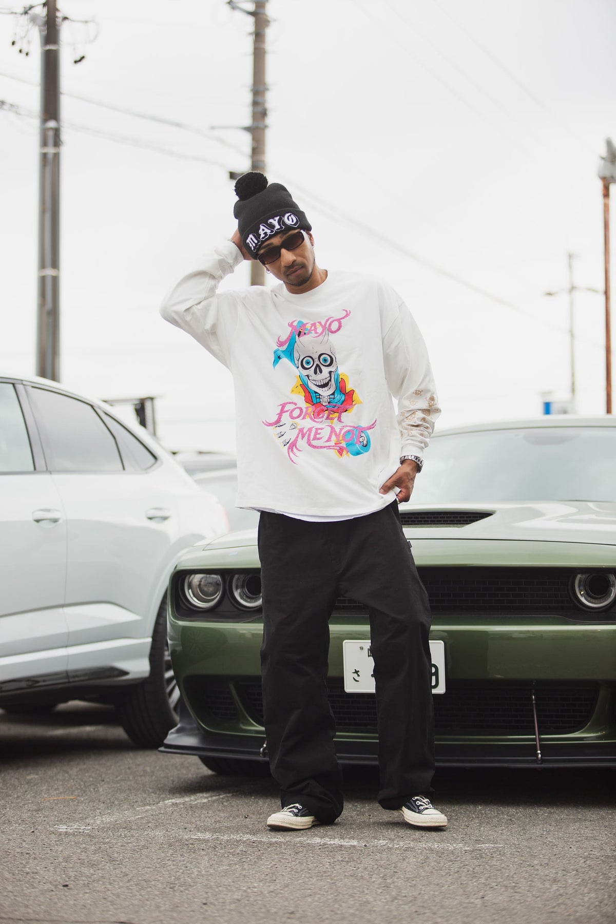 BELIEVE REINCARNATION EMBROIDERY LONG SLEEVE TEE