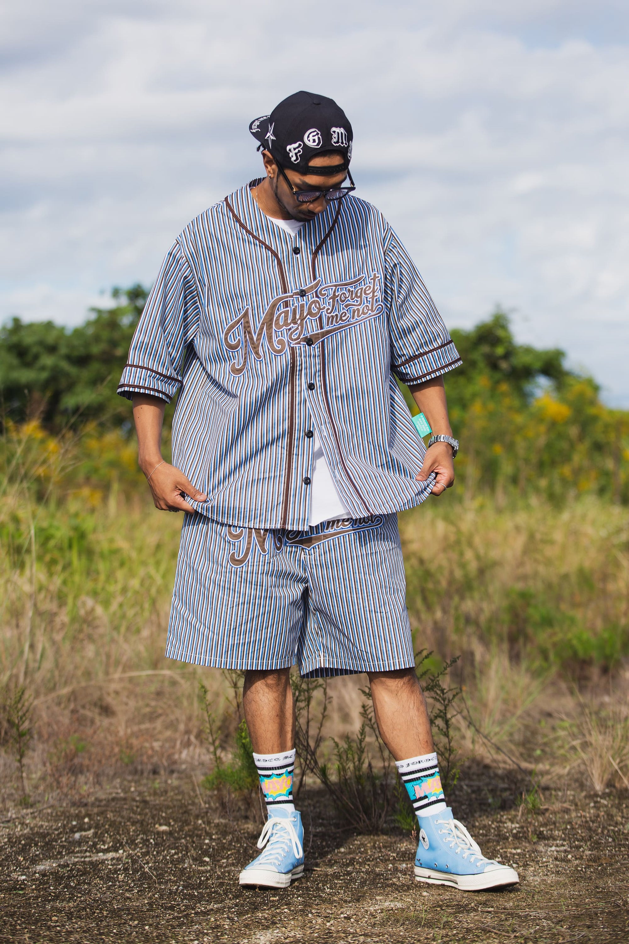 MAYO FGMN EMBROIDERY BASE BALL SHIRTS