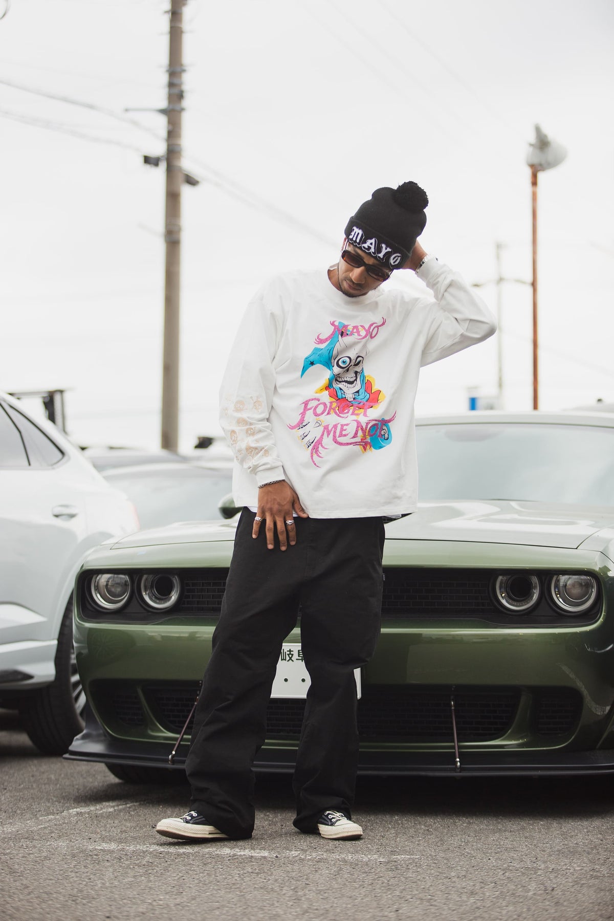 BELIEVE REINCARNATION EMBROIDERY LONG SLEEVE TEE