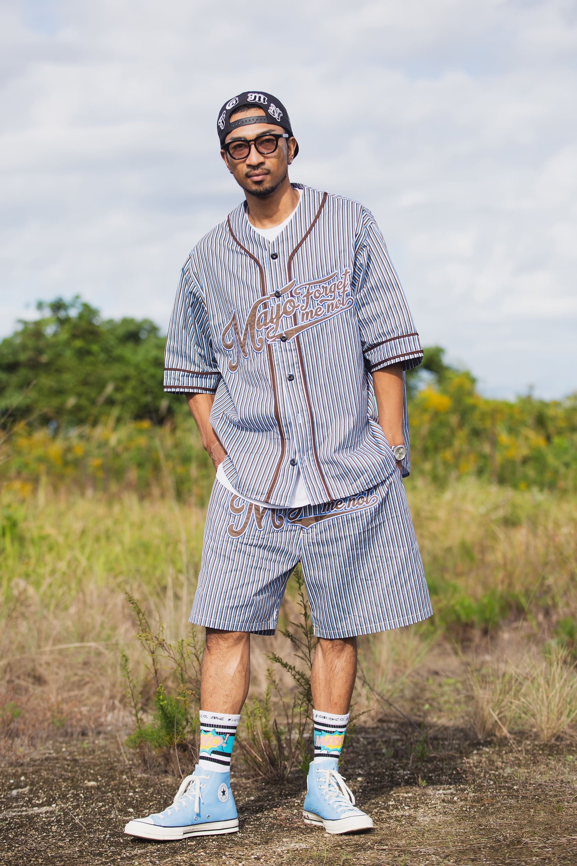 MAYO FGMN EMBROIDERY BASE BALL SHIRTS