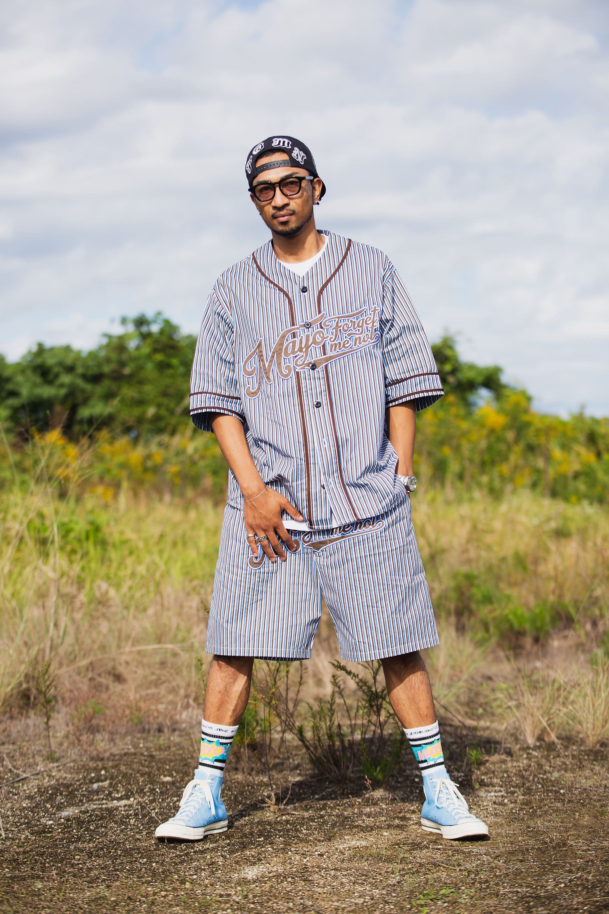 MAYO FGMN EMBROIDERY BASE BALL SHIRTS