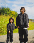 【KIDS】EAGLE  EMBROIDERY NYLON JKT -  BLACK