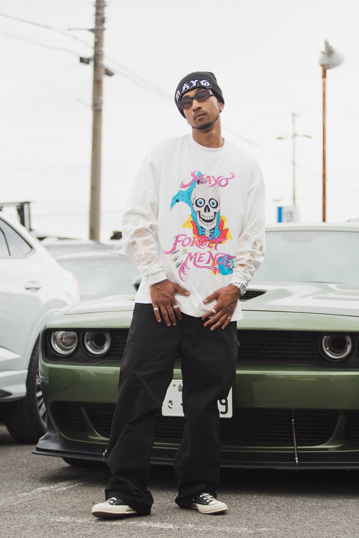 BELIEVE REINCARNATION EMBROIDERY LONG SLEEVE TEE