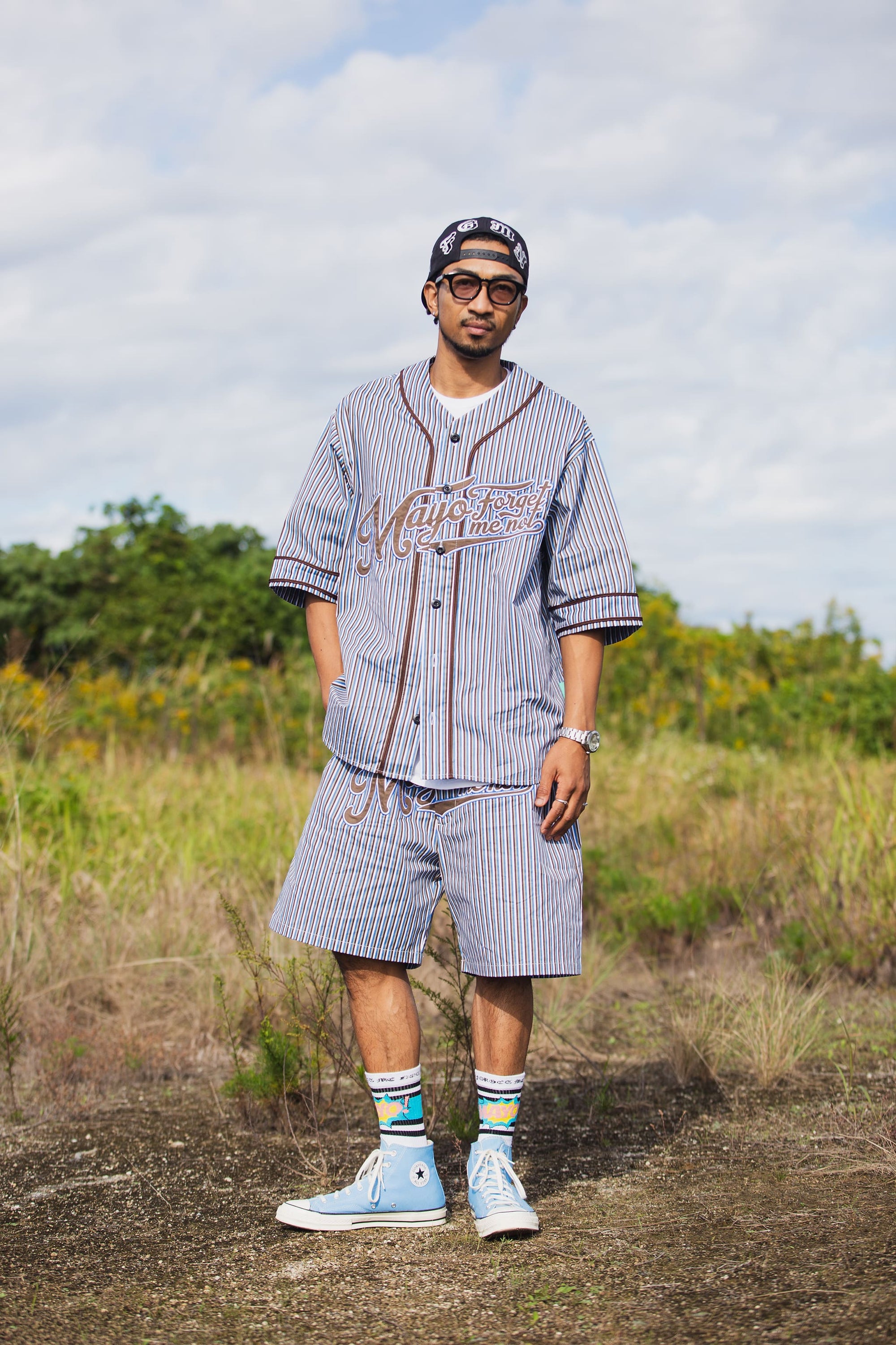 MAYO FGMN EMBROIDERY BASE BALL SHIRTS