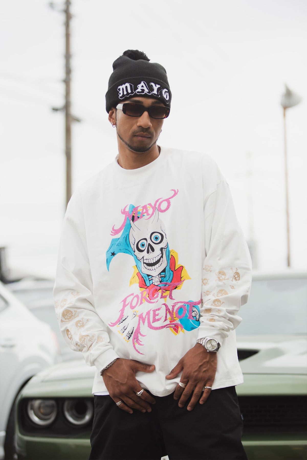 BELIEVE REINCARNATION EMBROIDERY LONG SLEEVE TEE
