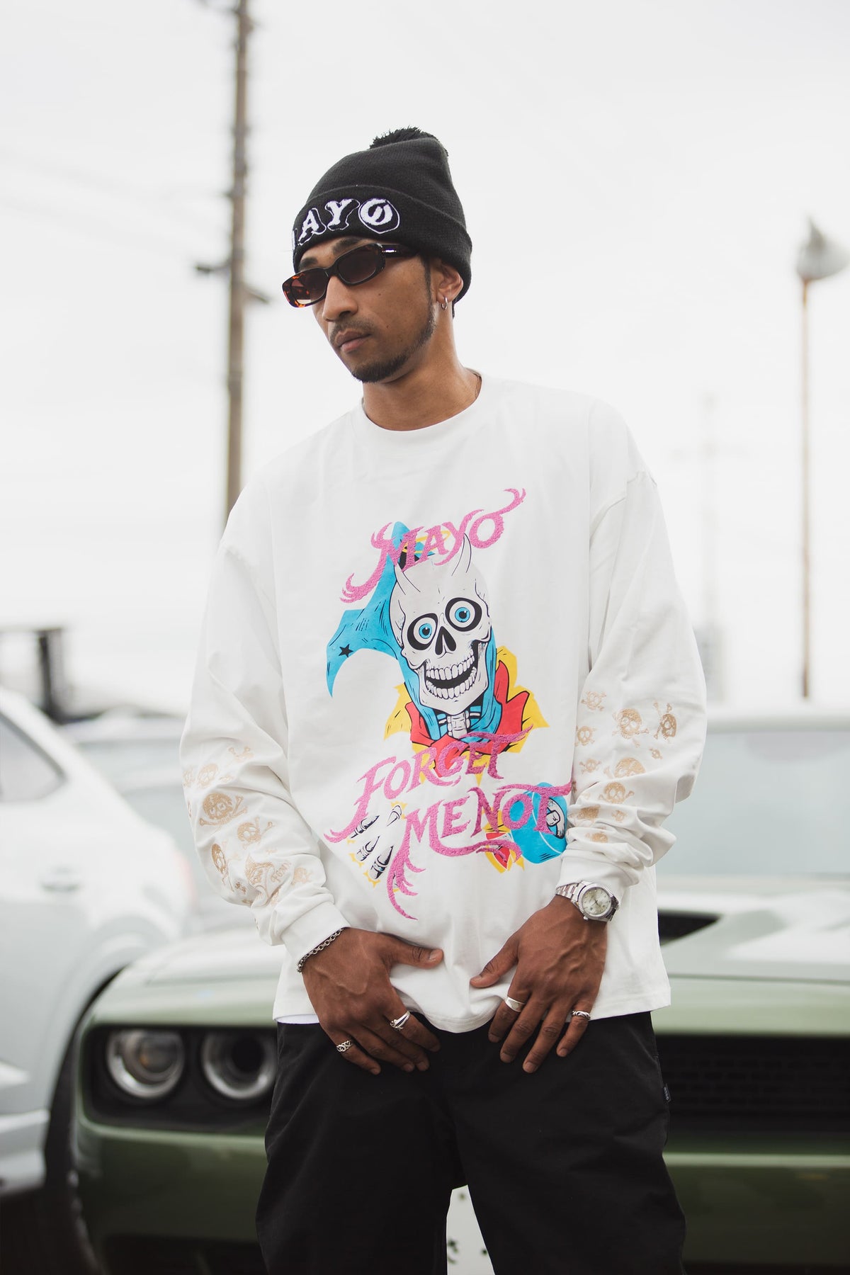 BELIEVE REINCARNATION EMBROIDERY LONG SLEEVE TEE