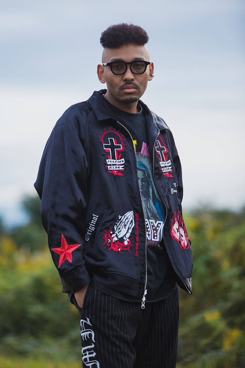 MAYO EMBROIDERY WITH COLLAR REVERSIBLE SOUVENIR JKT