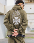 FIRE IRON CROSS EMBROIDERY NYLON JKT